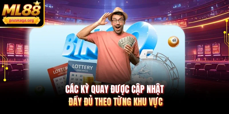 Các kỳ quay được cập nhật đầy đủ theo từng khu vực